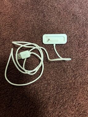 White Apple Charging Cable For OEM I Pod Shuffle 2nd Generation